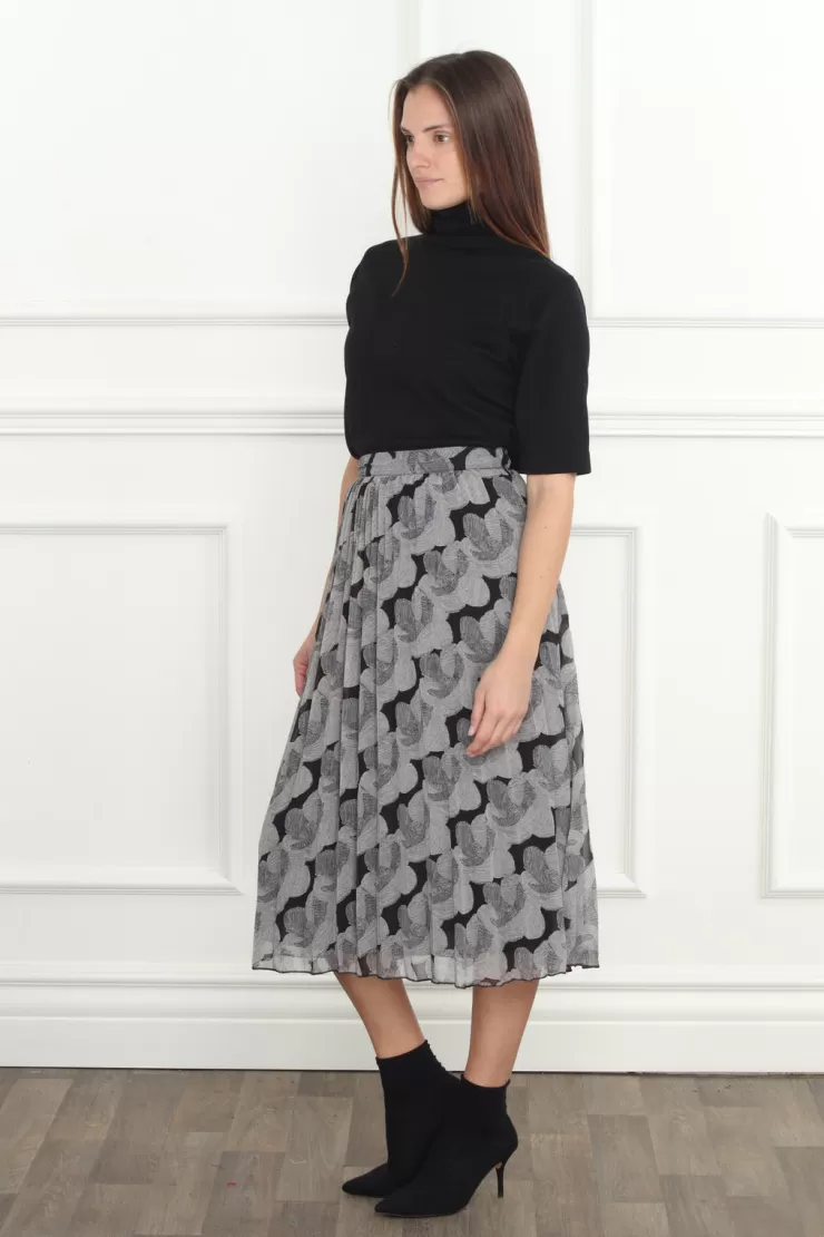 Abstract Floral Print Skirt In >ZERO DEGREES CELCIUS Shop