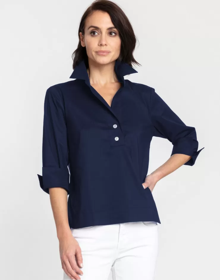 Aileen 3/4 Sleeve Blouse In >HINSON WU Store