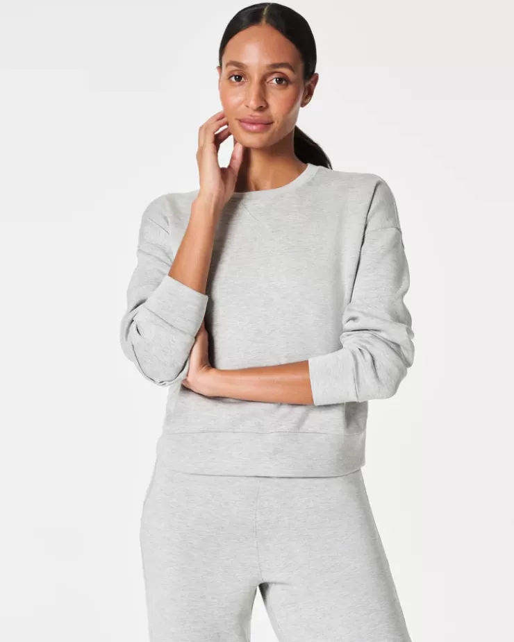 AirEssentials Crew Pullover In Light Heather >SPANX Cheap