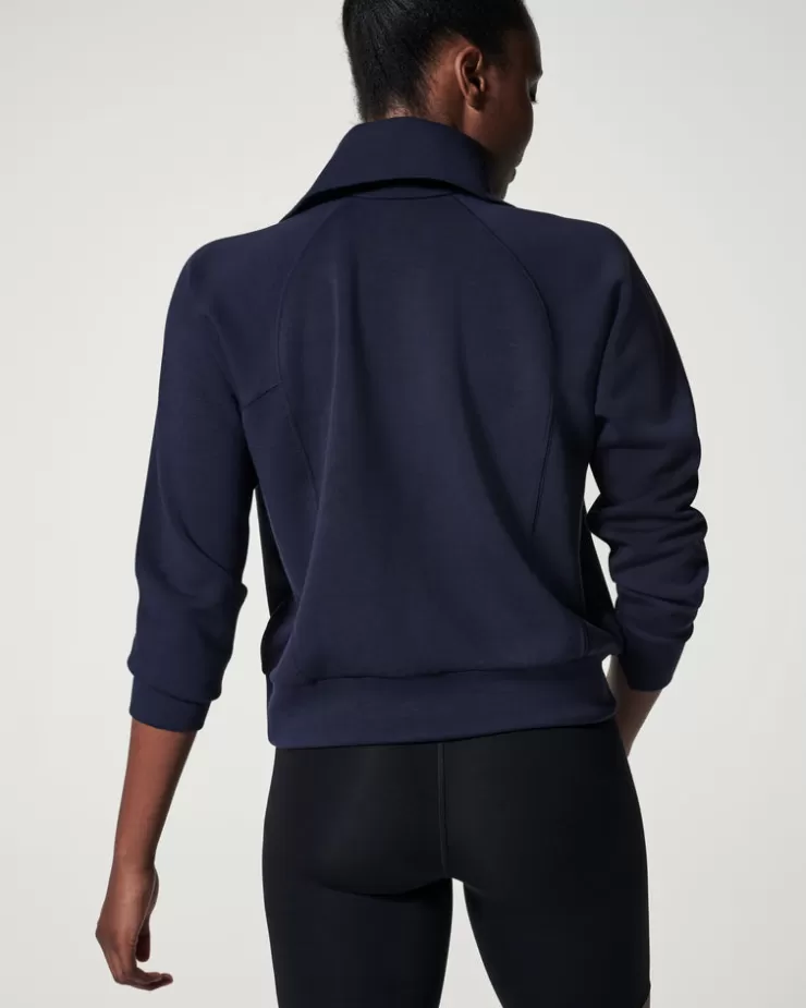 AirEssentials Half-Zip Pullover In Navy>SPANX Flash Sale