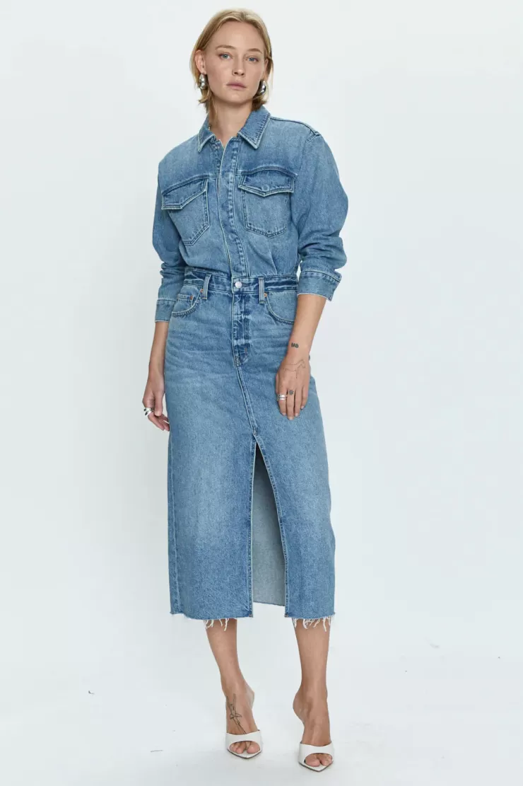 Amira Denim Dress In >PISTOLA Flash Sale