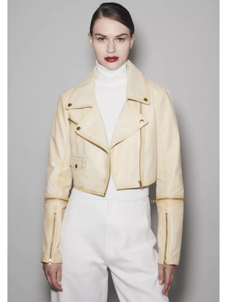 Audra Vintage Leather Jacket In >JAKETT NEW YORK Store