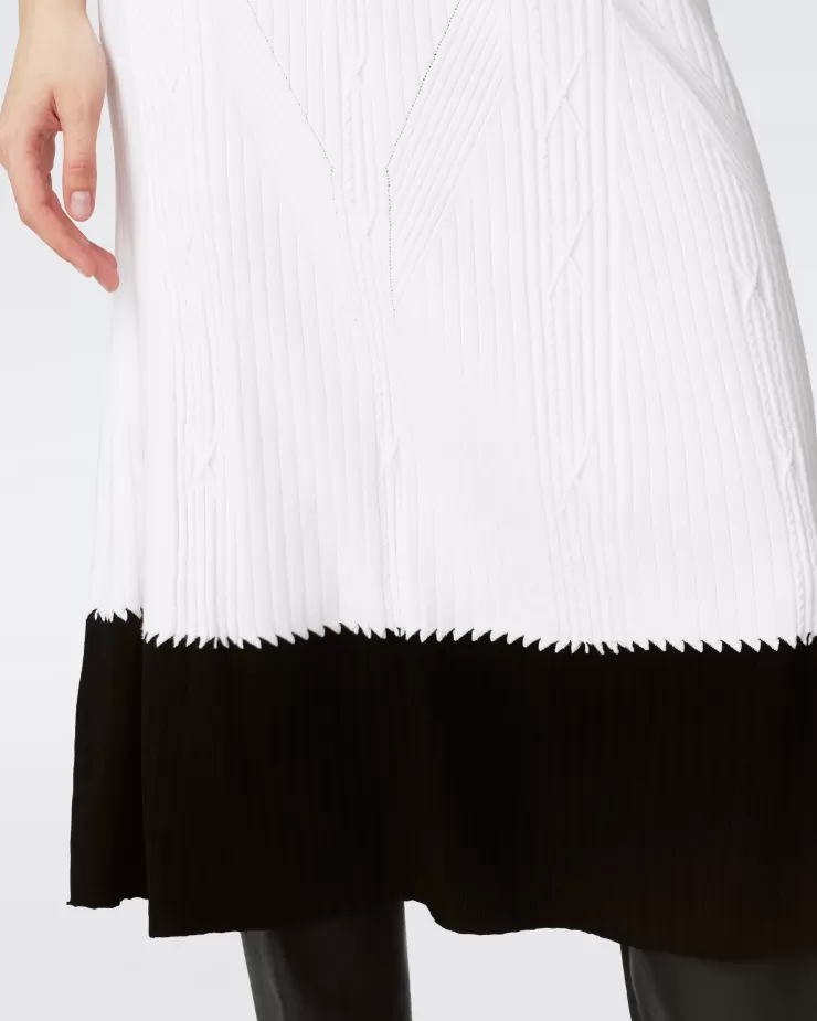 Benedetta Midi Skirt In Black And Ivory>DIANE VON FURSTENBURG Outlet