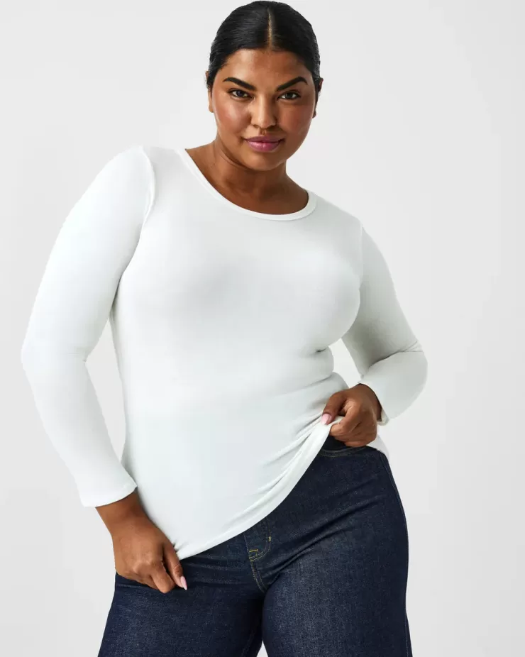 Better Base Long Sleeve Crew Tee In >SPANX Fashion