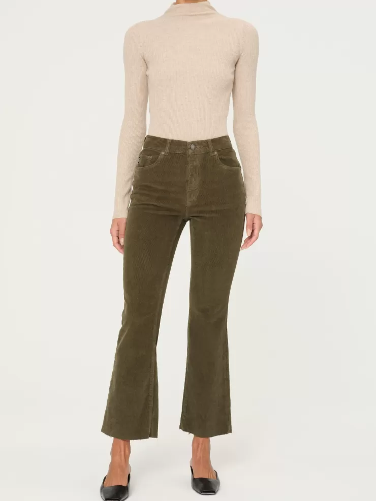 Bridget Cropped Corduroy Pant In >DL 1961 Shop