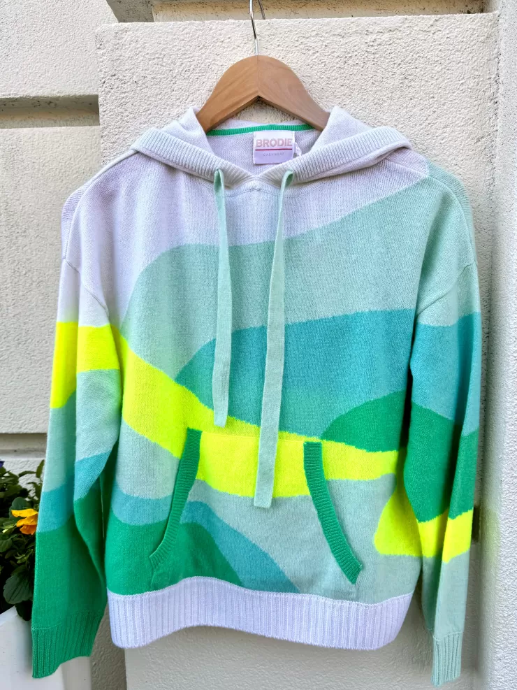 Cari Wave Cashmere Crew Neck Sweater In >BRODIE Flash Sale