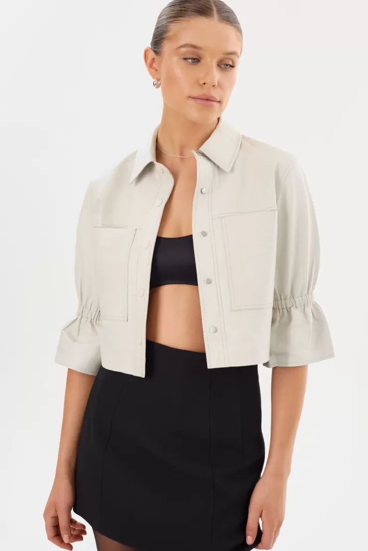 Carolina Ruffle Sleeve Jacket In >LAMARQUE Shop