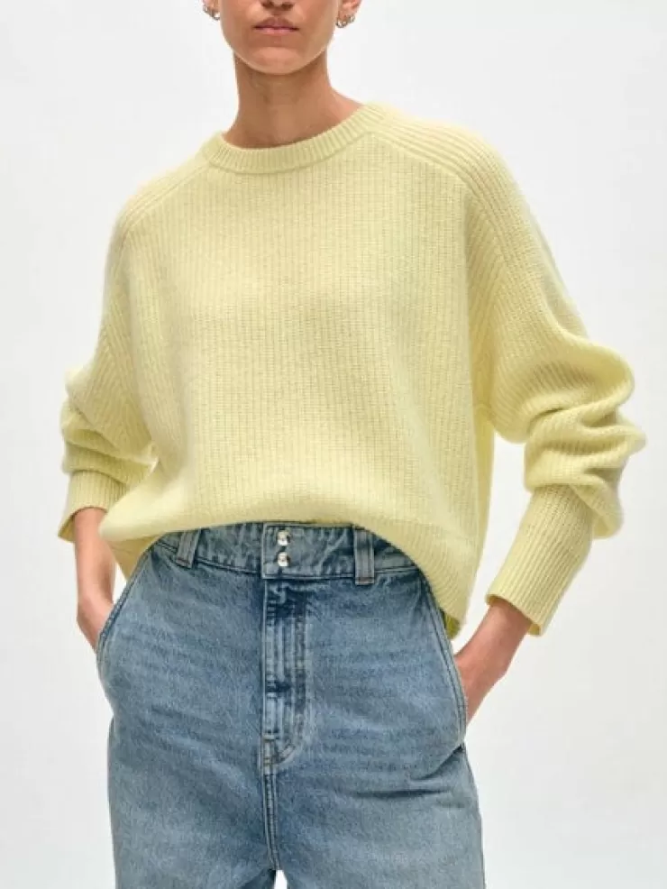 Cashmere Saddle Sleeve In Charteruse>WHITE AND WARREN New
