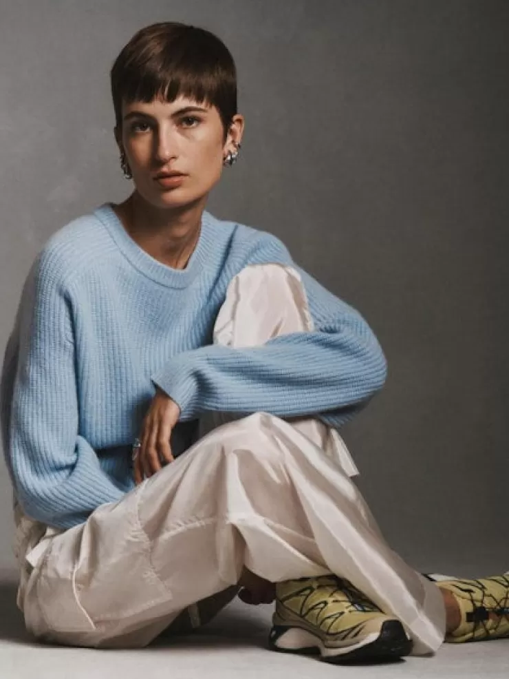 Cashmere Saddle Sleeve In >WHITE AND WARREN Shop