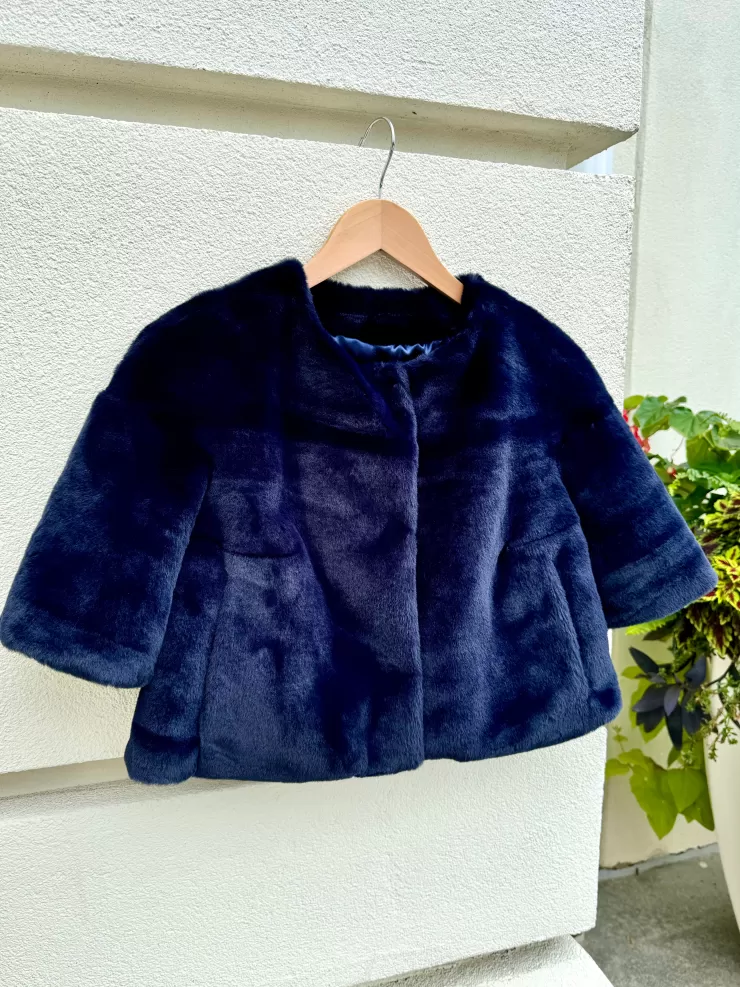 Collarless Faux Mink Bolero In >GLAMOURPUSS Shop