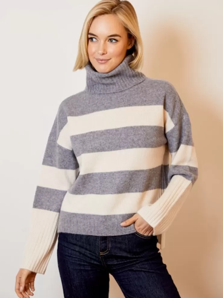 Color Block Turtleneck In >DESIGN HISTORY New