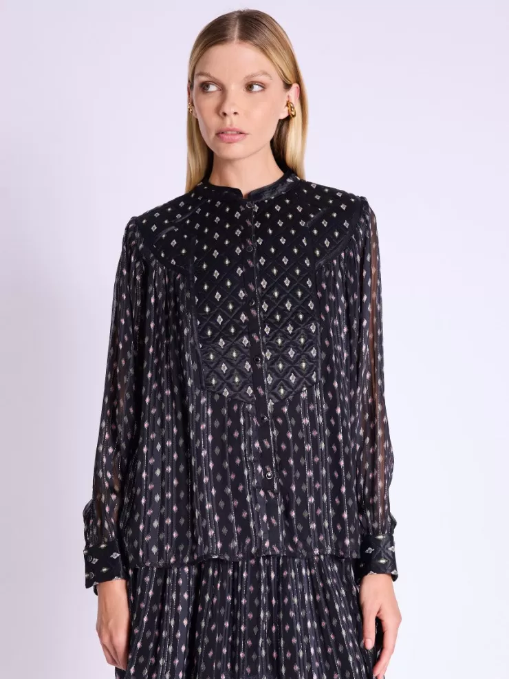 Conni Bib Blouse In >BERENICE PARIS Store