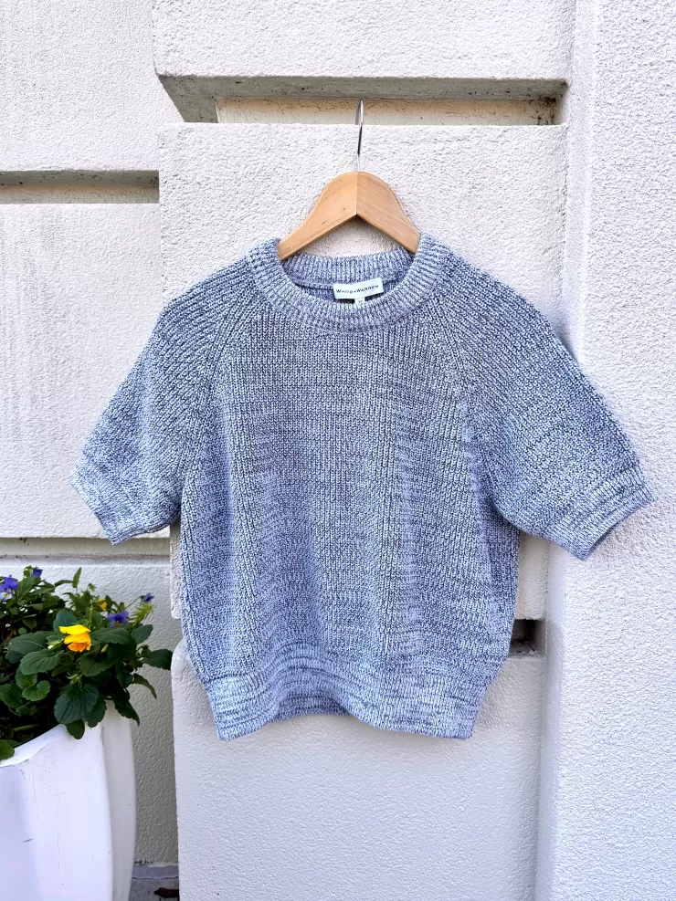 Cotton Sweater Shirt In >WHITE AND WARREN Best