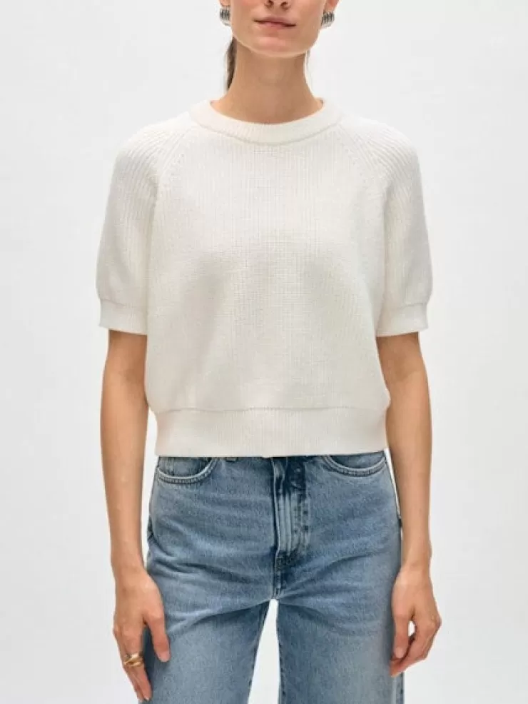Cotton Sweater Shirt In >WHITE AND WARREN Best Sale