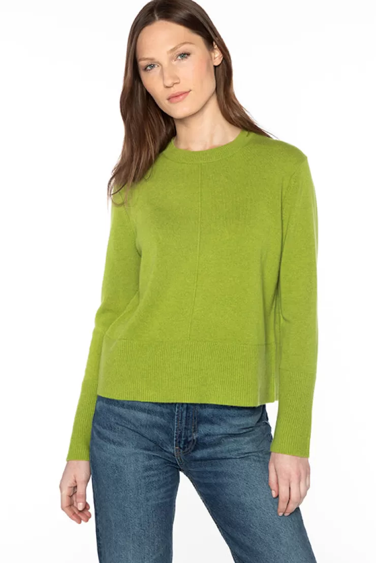 Exposed Seam Crew Sweater In >KINROSS CASHMERE Outlet