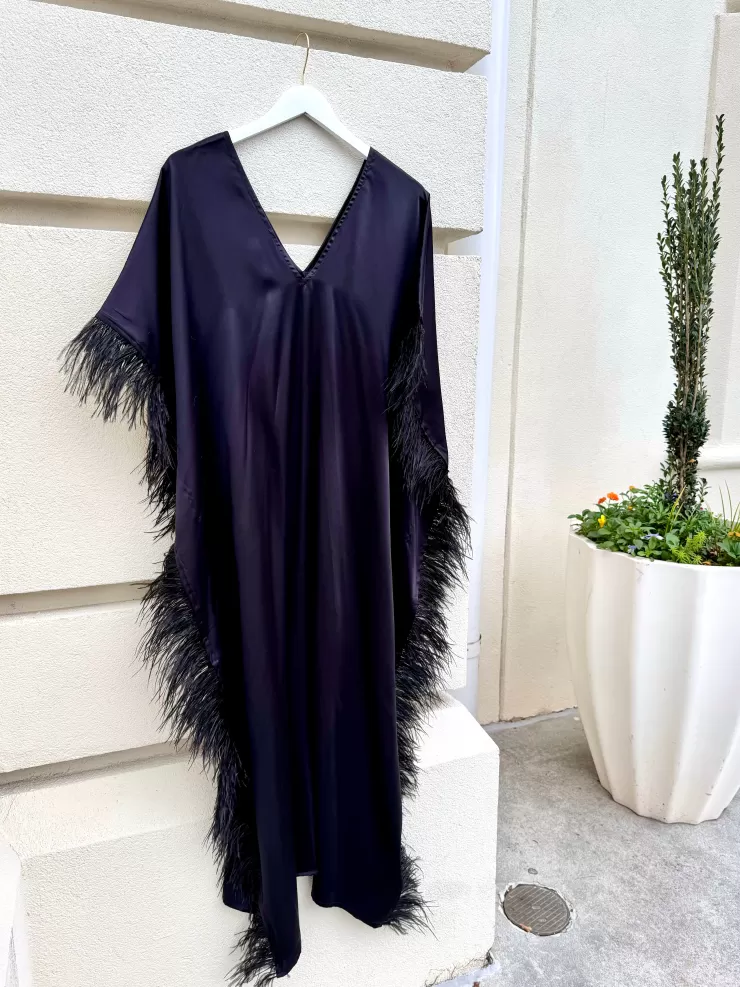 Firenze Feathers Caftan In >TELA MERCANTILE Fashion