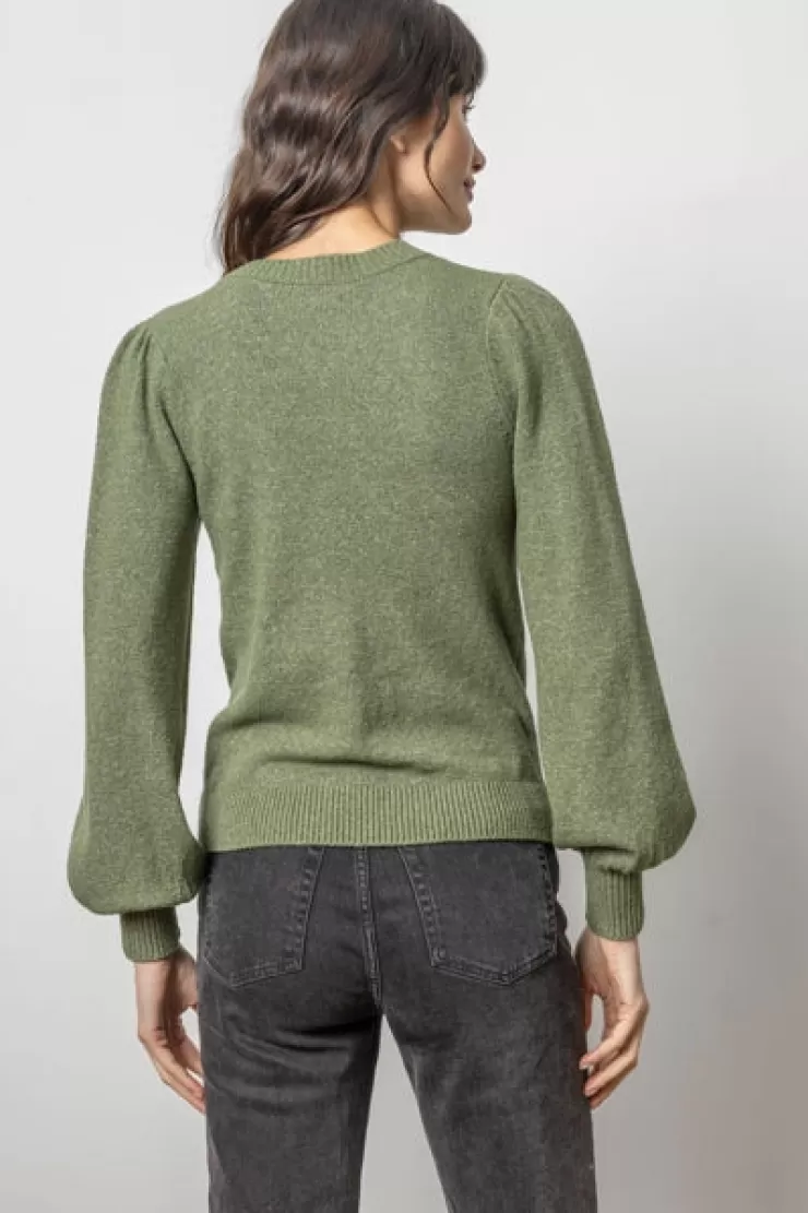 Full Sleeve V-Neck Sweater In >LILLA P Best Sale