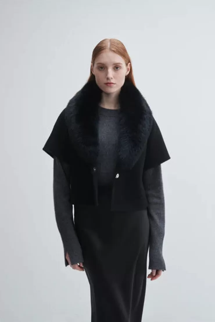 Fur Collar Jacket In >PISSENLIT Discount