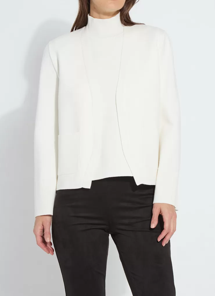 Gianna Knit Cardigan In Ivory>LYSSE Online