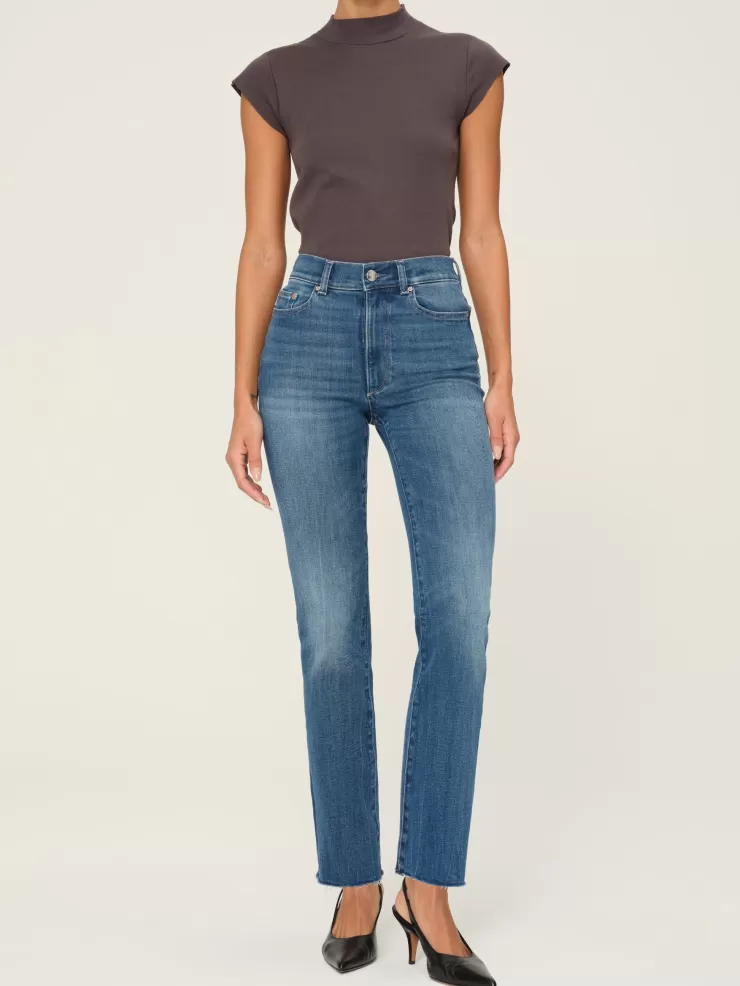 Halle Straight Leg Denim In >DL 1961 Discount