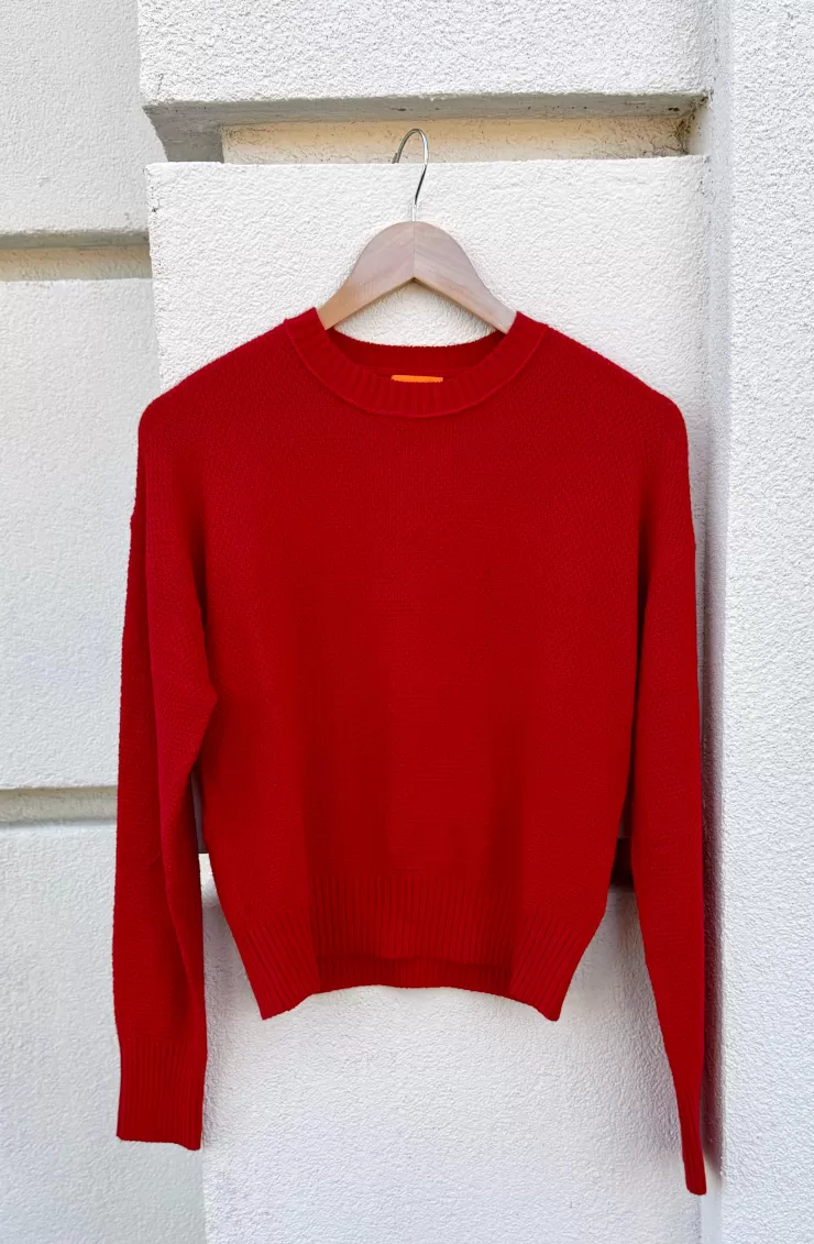 Honeycomb Crew Sweater In >BRODIE Cheap