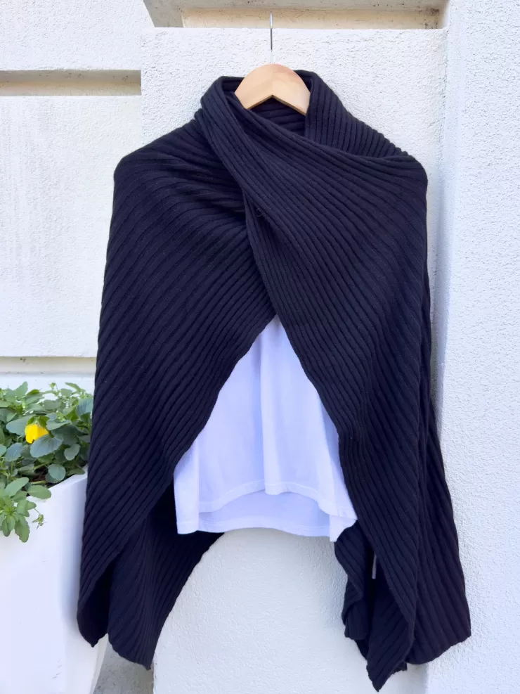 Hybrid Ribbed Cape In >AUTUMN CASHMERE Cheap