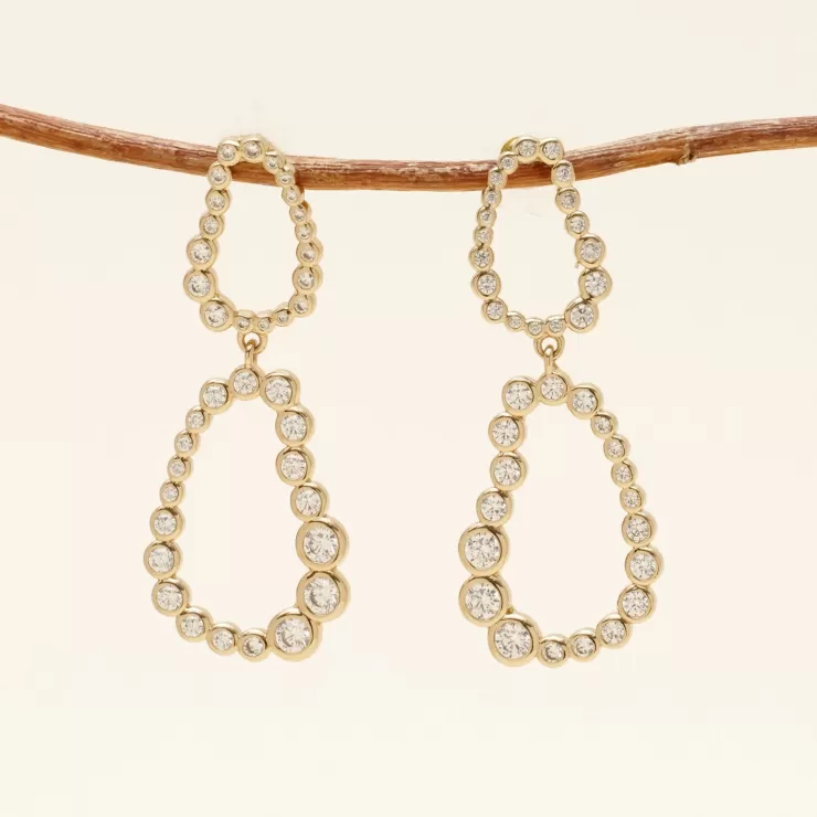 Jay Earrings In Gold/Clear>MIGNONNE GAVIGAN Sale