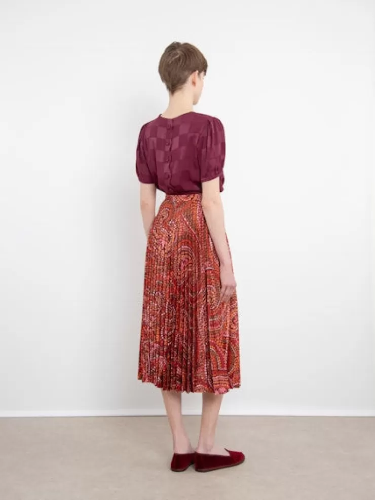 Kim Skirt In Paisley Dotted>SALONI Cheap