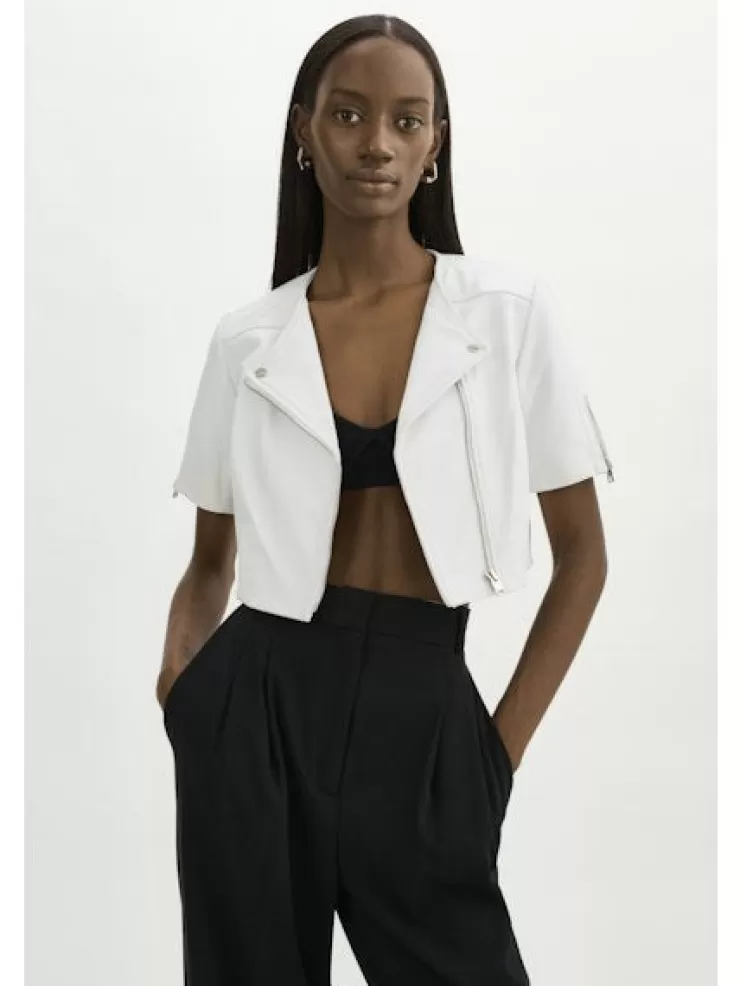 Kirsi Cropped Biker Jacket In >LAMARQUE Outlet