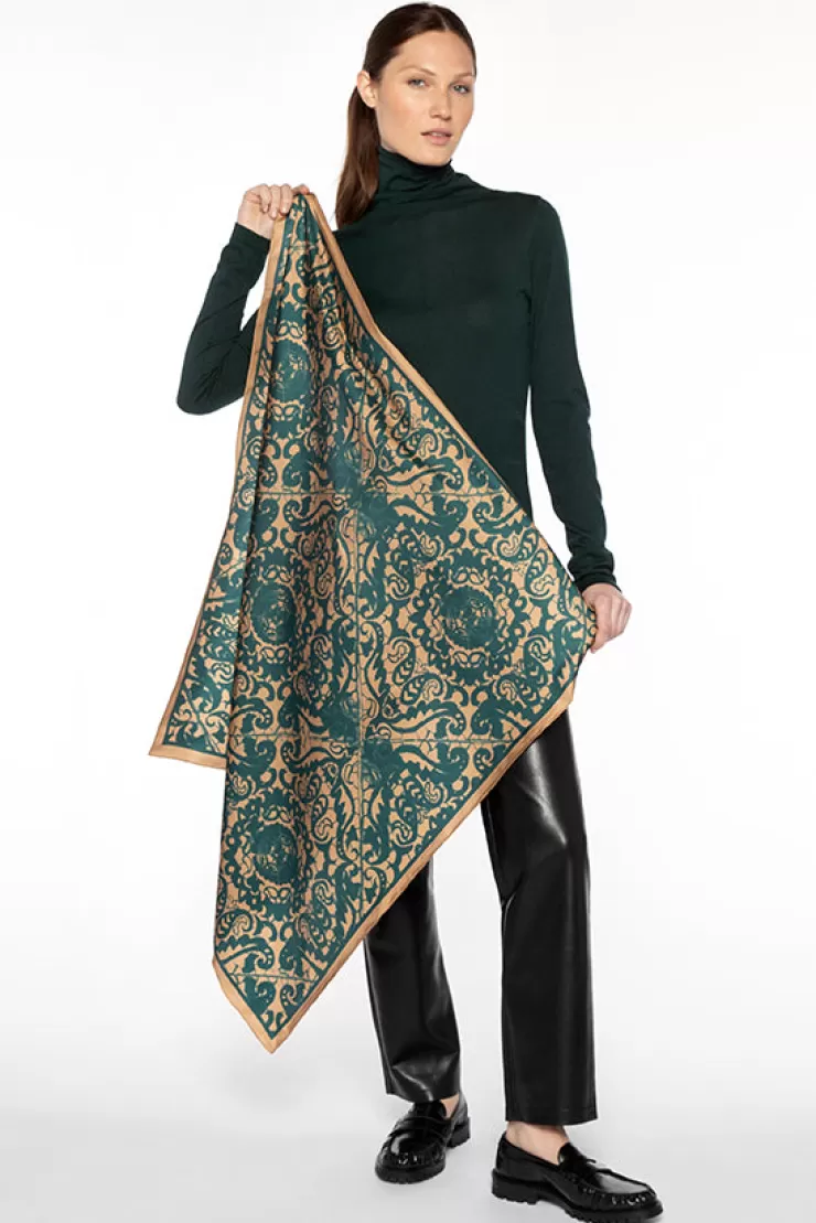 Lace Paisley Scarf In >KINROSS CASHMERE Store