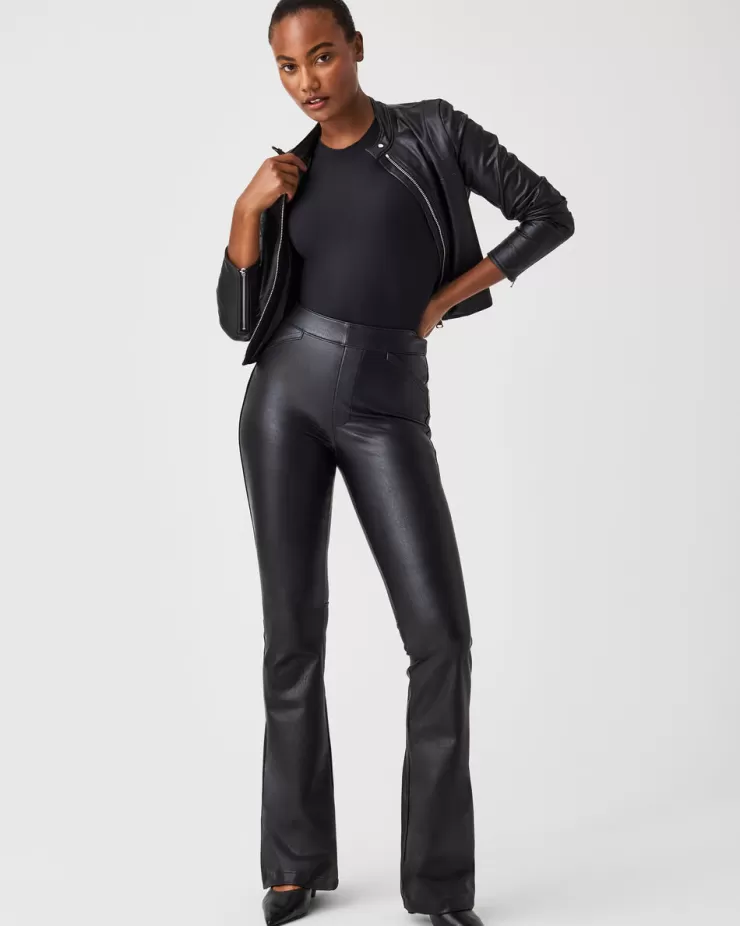 Leather-Like Flare Pant In Black>SPANX Clearance