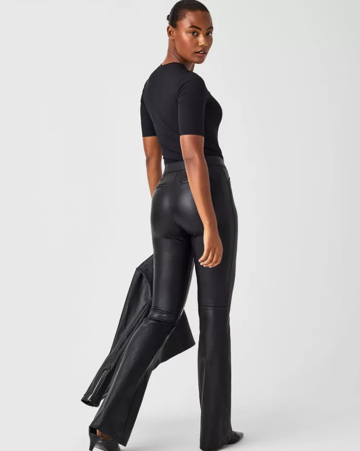 Leather-Like Flare Pant In Black>SPANX Clearance
