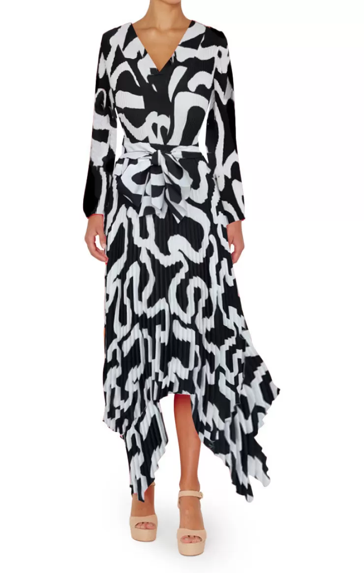 Liora Ink Swirl Dress In >Milly Flash Sale