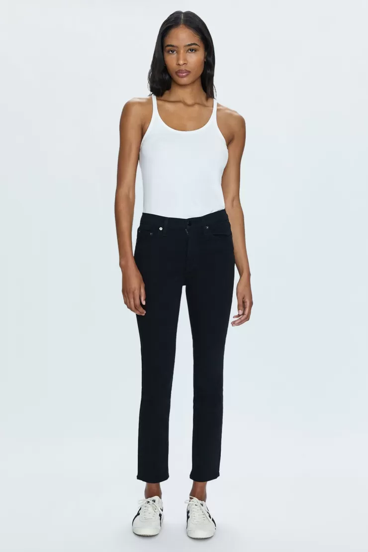 Madi High Rise Slim Jean In Noir>PISTOLA New