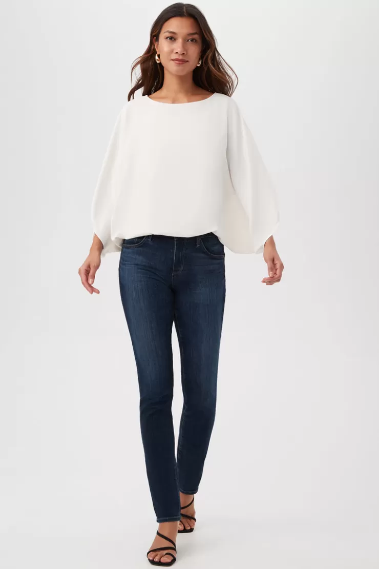 Manhattan Dolman Sleeve Blouson Top In >TRINA TURK New