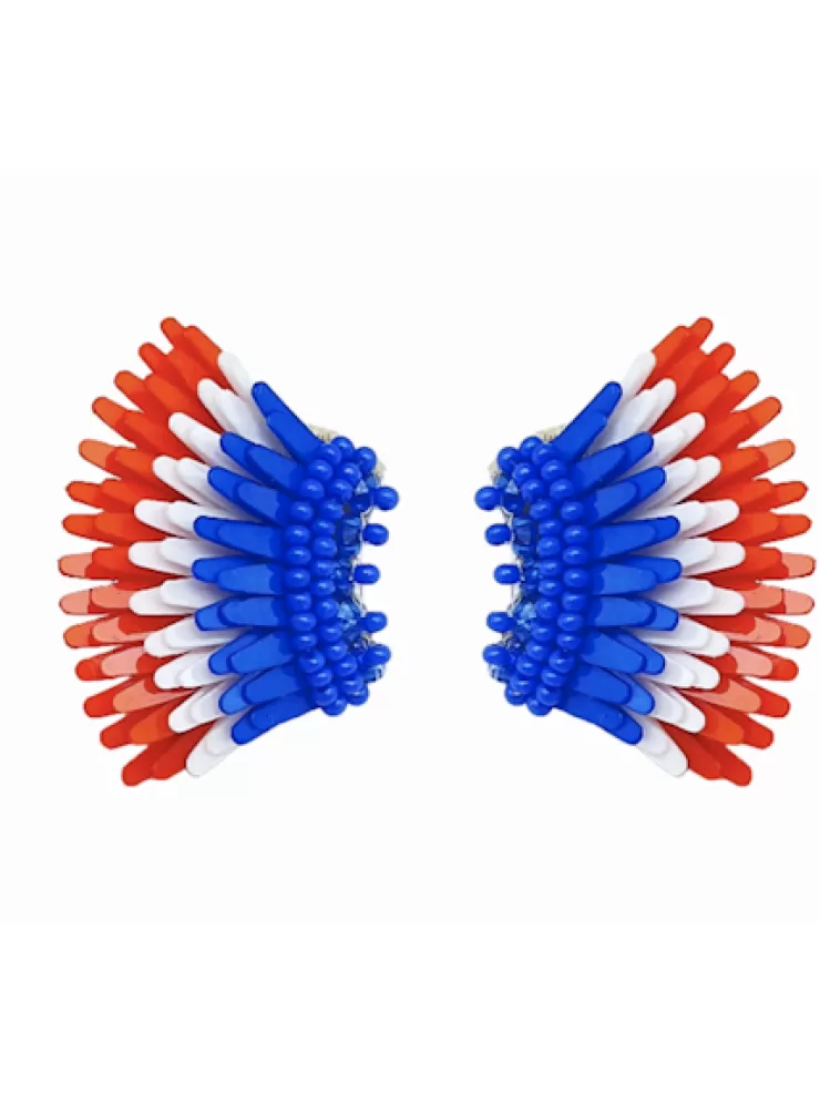 Micro Madeline Earring In Red/White/Blue>MIGNONNE GAVIGAN Shop