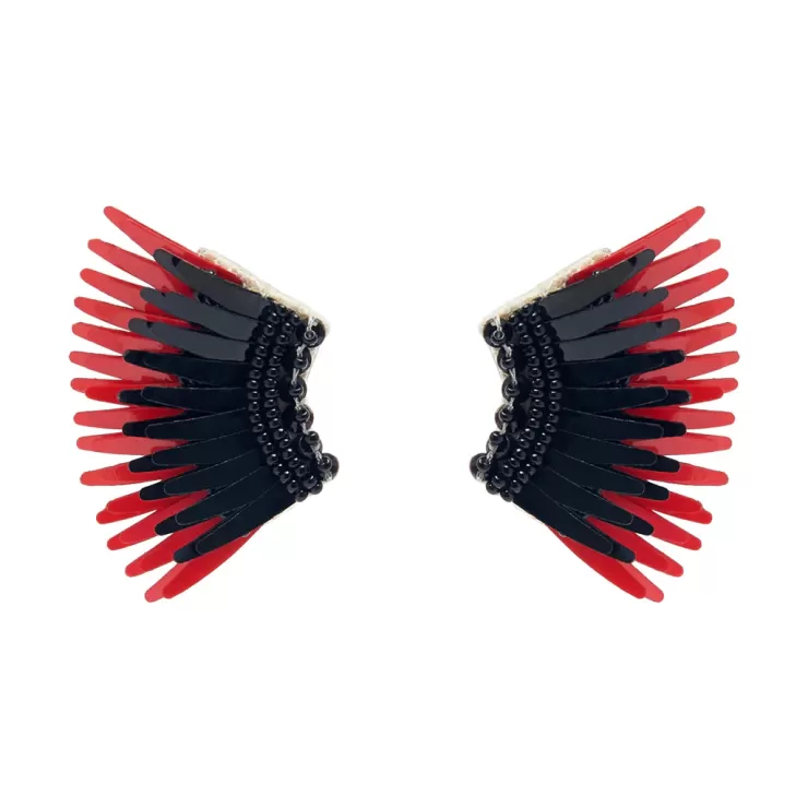 Mini Madeline Earrings In Black/Red>MIGNONNE GAVIGAN Hot