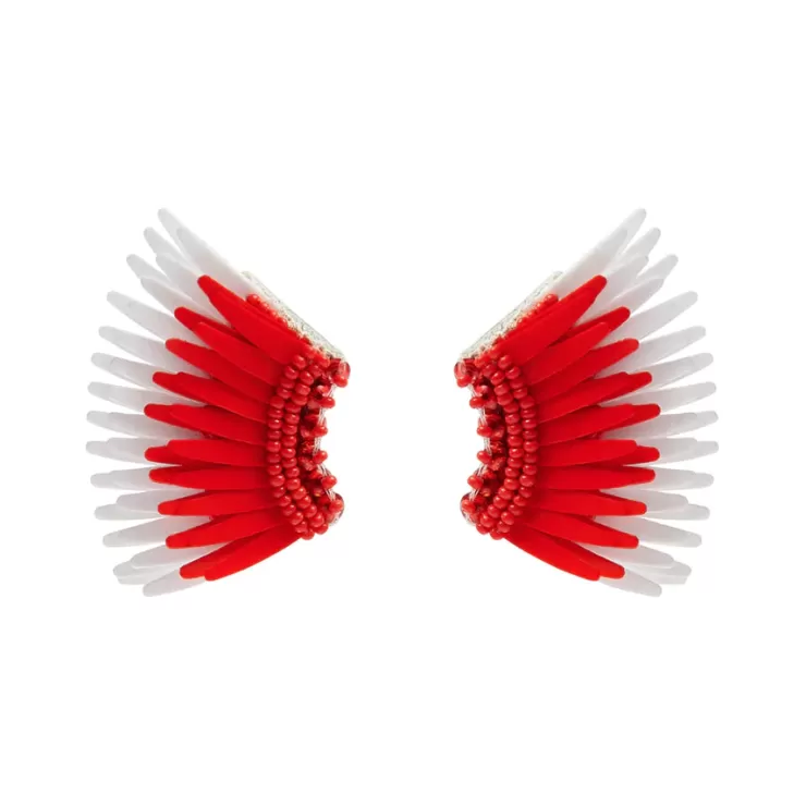 Mini Madeline Earrings In Red/White>MIGNONNE GAVIGAN Outlet