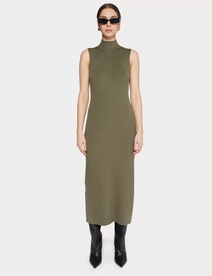 Naomi Modal Ribbed Dress In >AMANDA MARIA Cheap