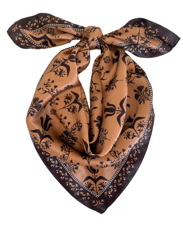 Block Print Scarf In Neutral>SWELLS Fashion