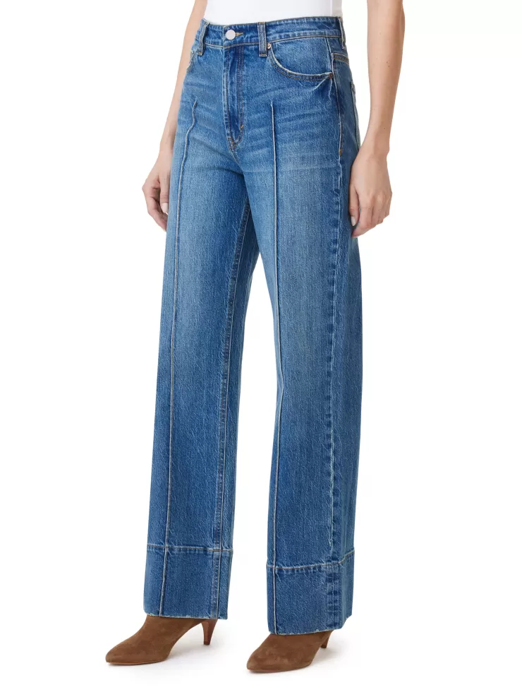 Pintuck Pleat Straight Leg Jean In >HABITUAL Outlet