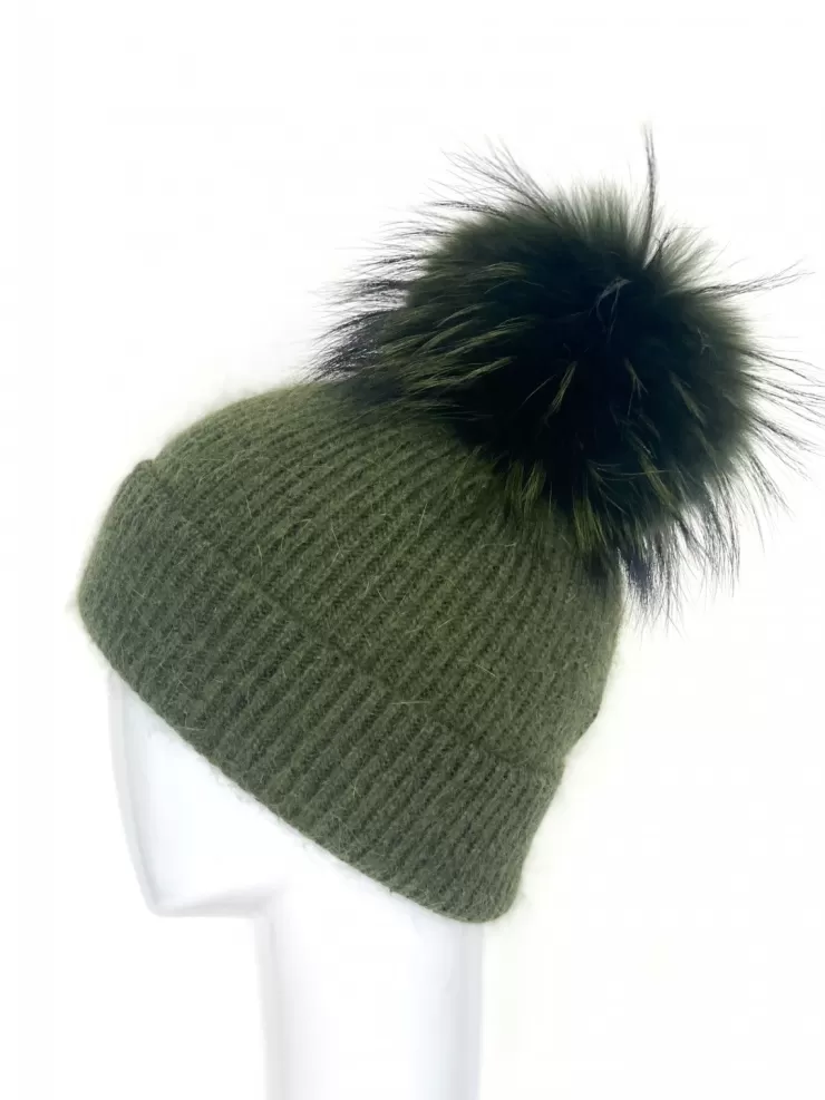 Pom Hat In Green>LINDA RICHARD New