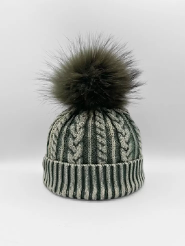 Pom Hat In Stone Wash >LINDA RICHARD Outlet