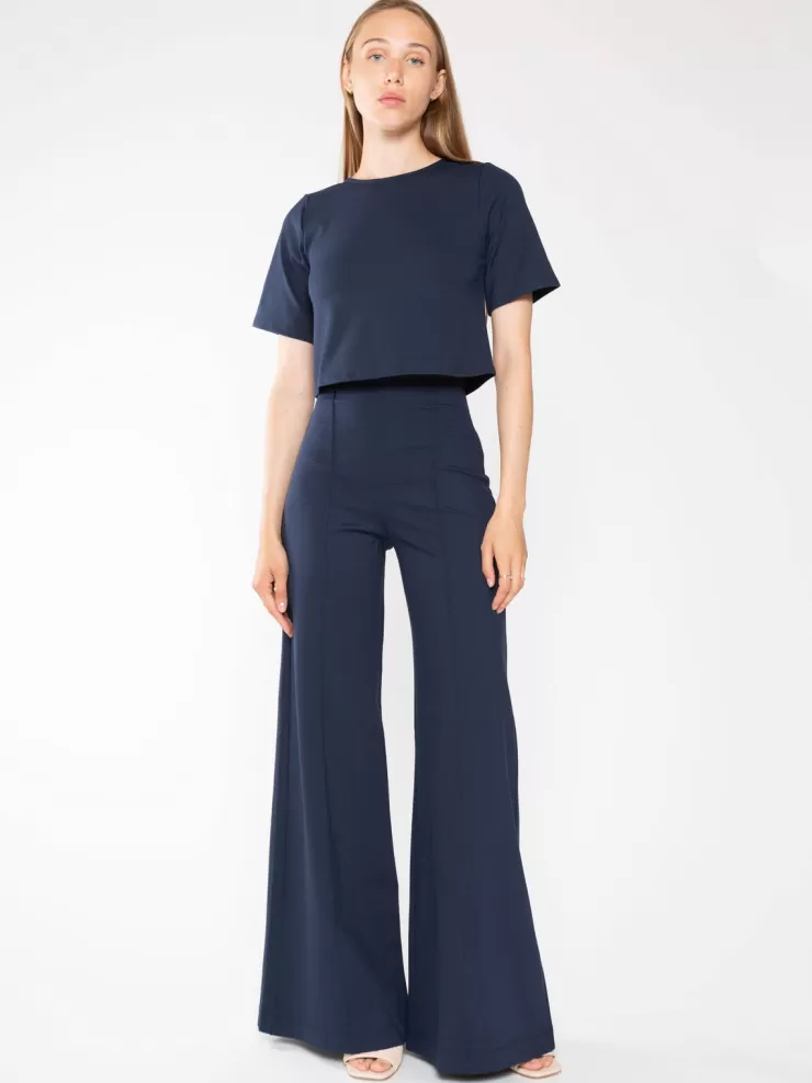 Ponte Knit Wide Leg Pant In >RIPLEY RADER Fashion