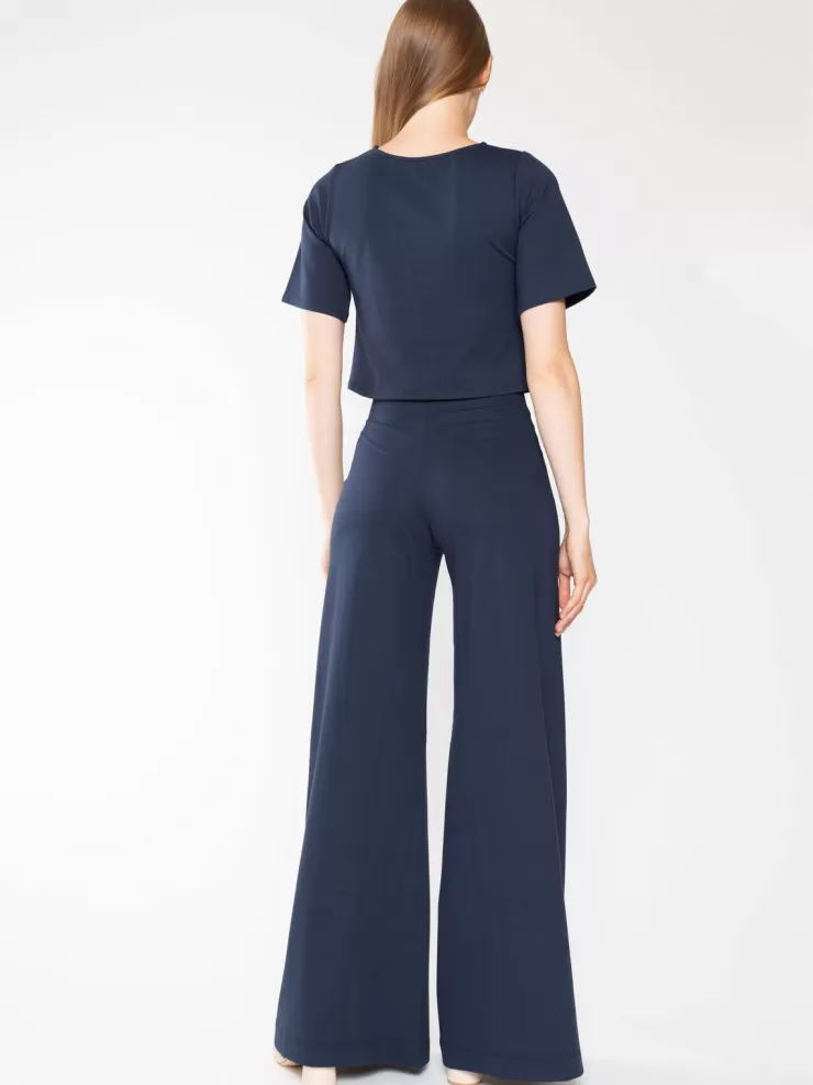 Ponte Knit Wide Leg Pant In >RIPLEY RADER Fashion