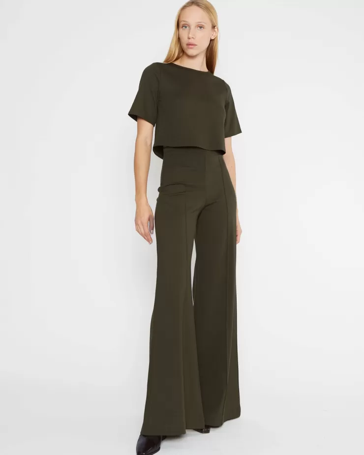 Ponte Knit Wide Leg Pant In >RIPLEY RADER Online