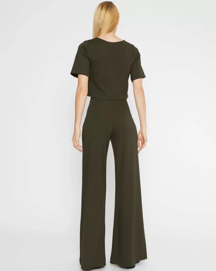 Ponte Knit Wide Leg Pant In >RIPLEY RADER Online