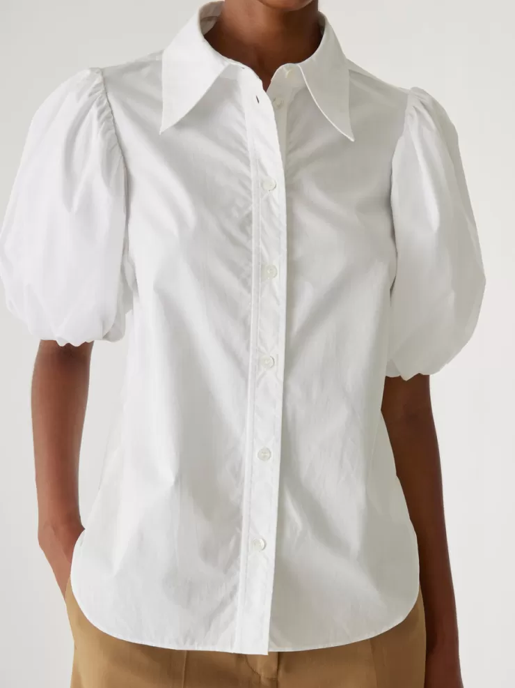 Puff Sleeve Button Down Shirt In >REBECCA TAYLOR Best Sale