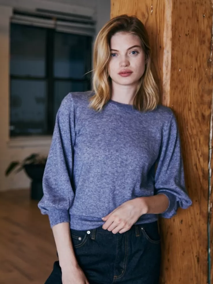 3/4 Puff Sleeve Sweater In >AUTUMN CASHMERE Clearance