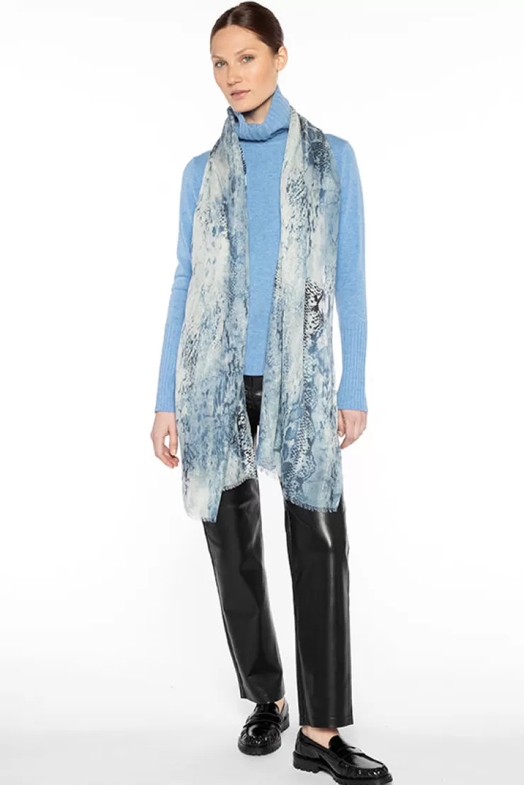 Python Print Scarf In >KINROSS CASHMERE New